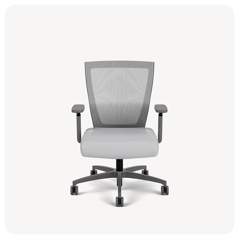 II mid back chair with a large seat
