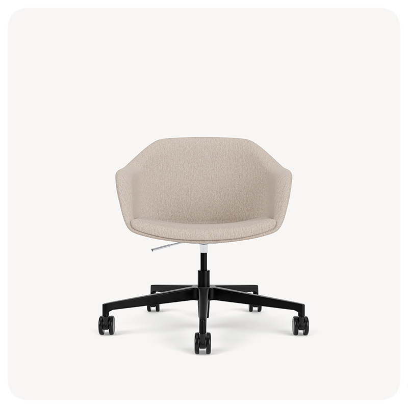 soft chair with a light task base
