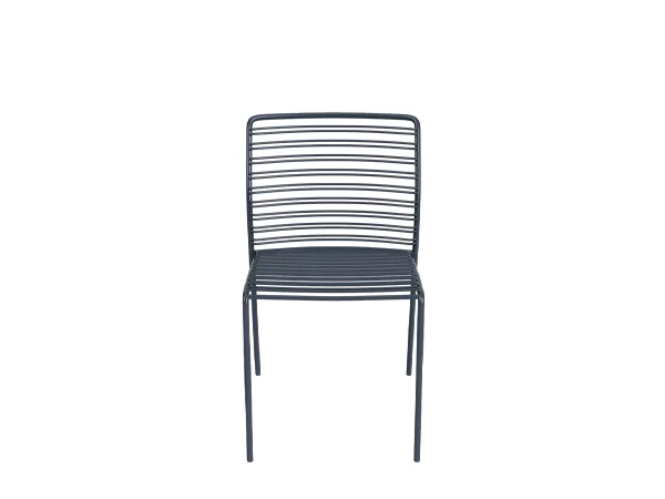 Wired stackable outdoor 4-leg chair