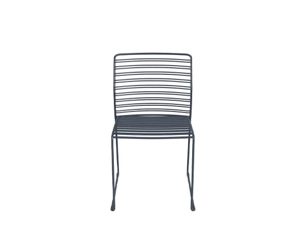 Wired stackable outdoor sled chair