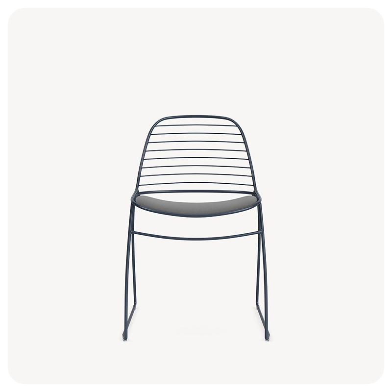 Wired stackable chair