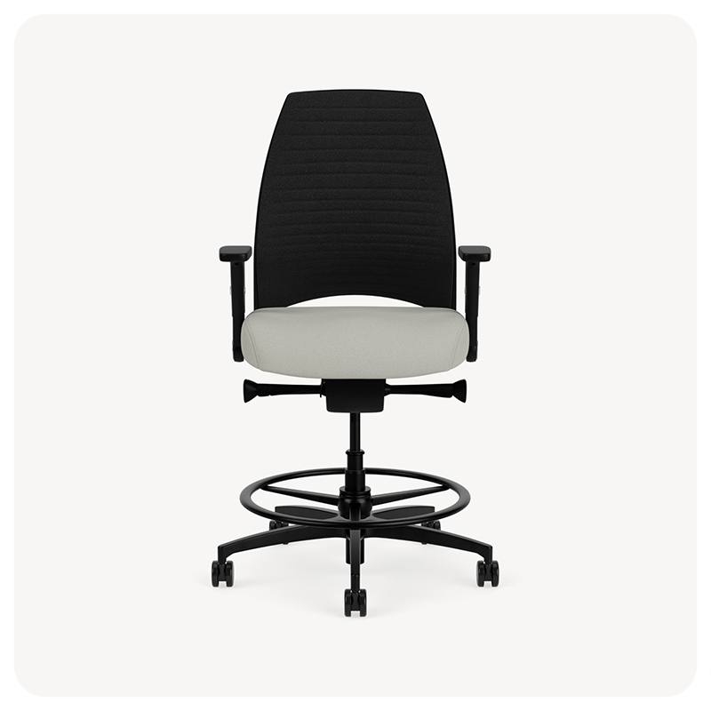 groove back sit-to-stand stool