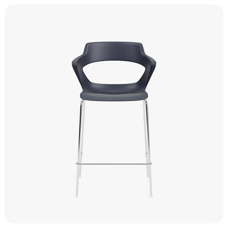 counter stool on a 4-leg base