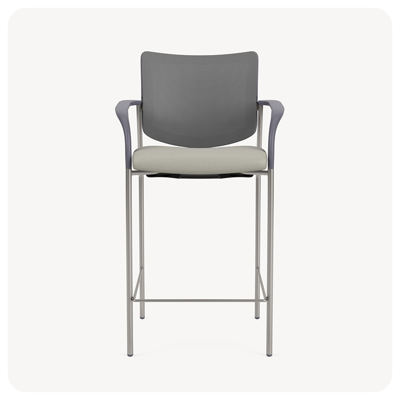 II mesh back bar stool