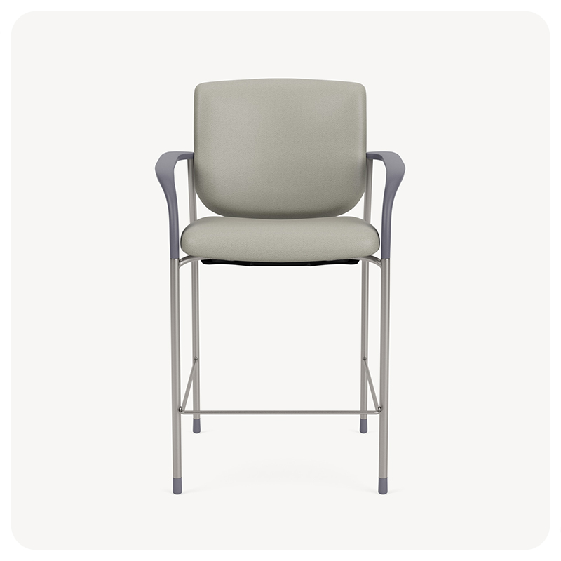 II upholstered back bar stool