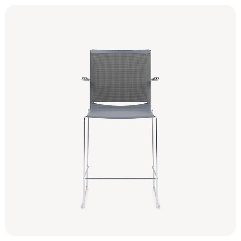 stackable mesh back counter stool