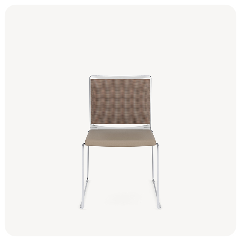 stackable mesh back chair