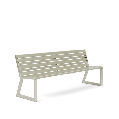 color bench with backrest