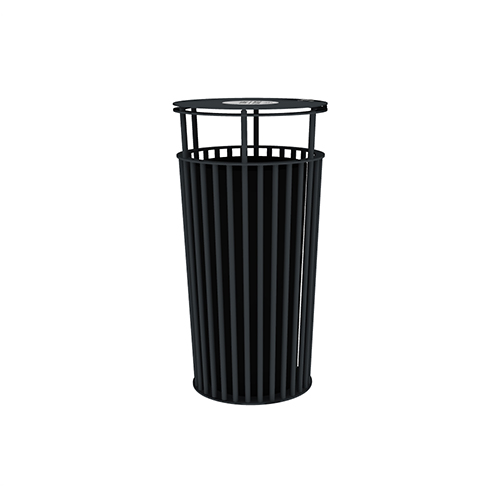 large closed top litter bin